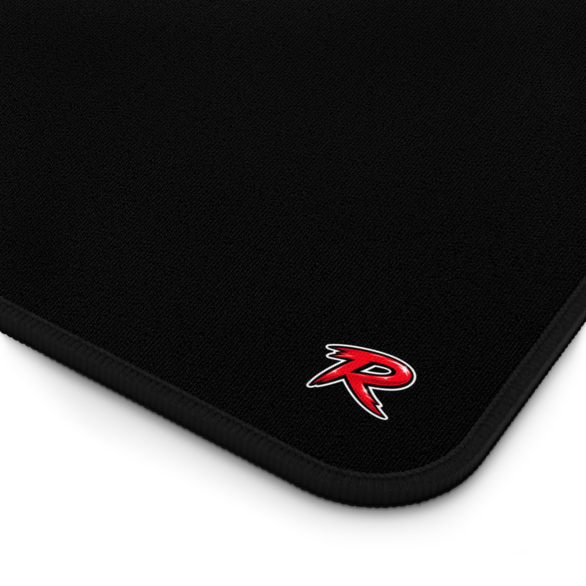 Team Reddish 'R' Black Desk Mat  —  Gaming & Office Desk Pad